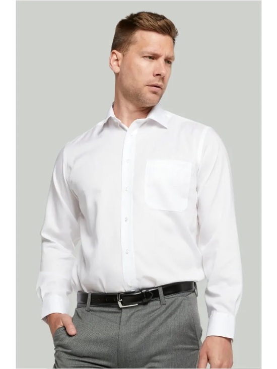 Marks & Spencer Other - Marks & Spencer Collection Men’s Cotton Dress Shirt 17.5 44-45cm Slim Fit White